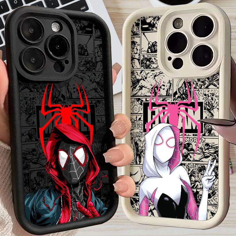 Phone Cases For Iphone 15 - 스파이더맨 마일즈 모랄레스 그웬 마블 코믹스
