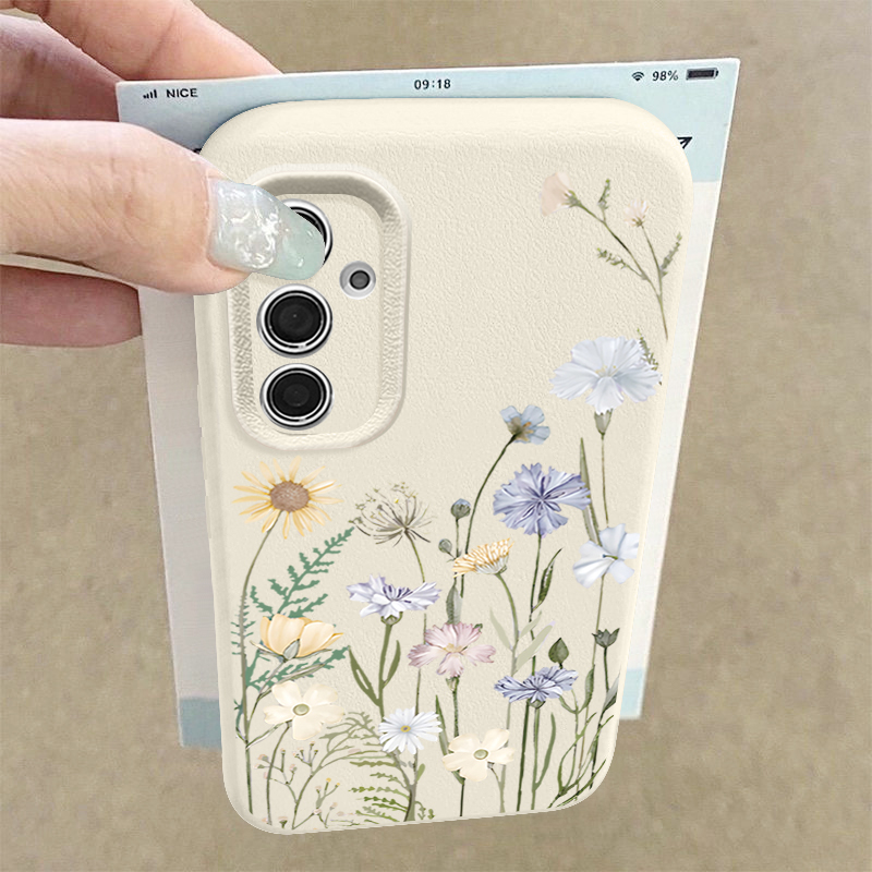 Phone Cases A14 Samsung - 작은 꽃무늬 삼성 갤럭시 S25 엣지