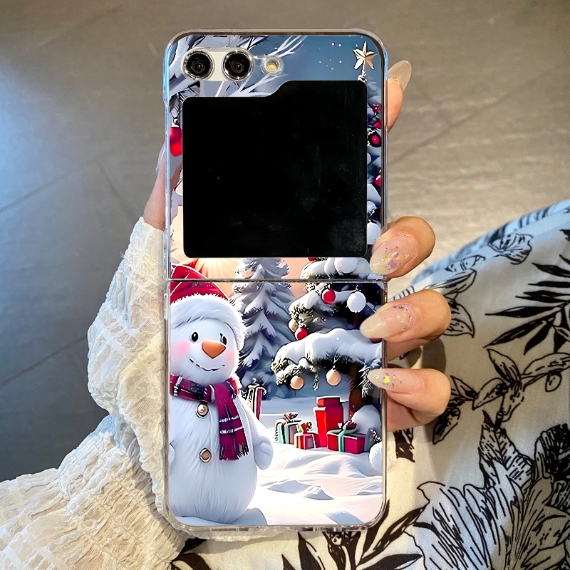 Phone Cases Z Fold 7 - 크리스마스 눈사람 엘크 폰 케이스 삼성