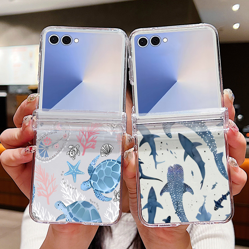 Phone Cases Z Fold 7 - 상어 껍질 디자인 삼성 갤럭시 Z