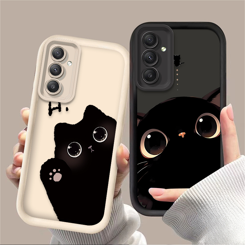 Phone Cases A14 Samsung - 귀여운 큰 눈 고양이 폰 케이스