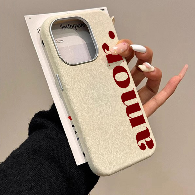 Phone Cases Red - 레드 아티스틱 레터 리치 패턴 폰