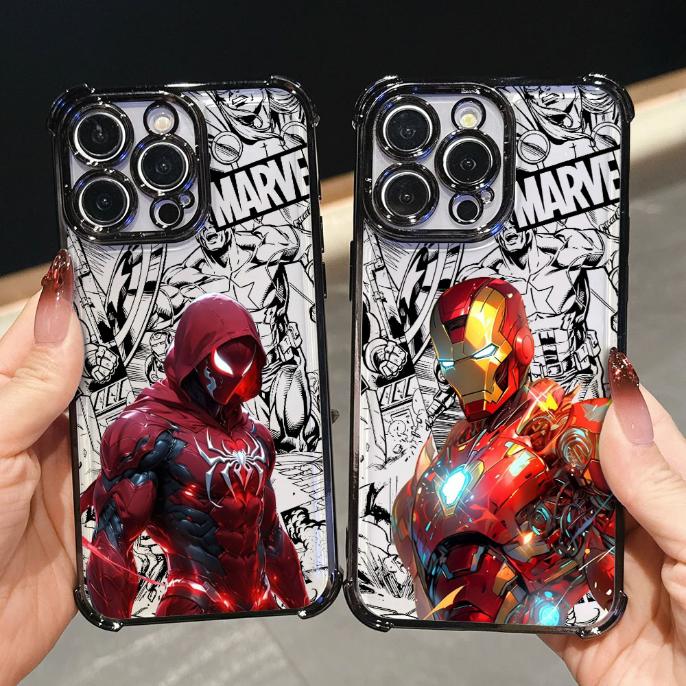 Phone Cases A14 Samsung - 아이언 스파이더맨 캡틴 아메리카 고급 케이스
