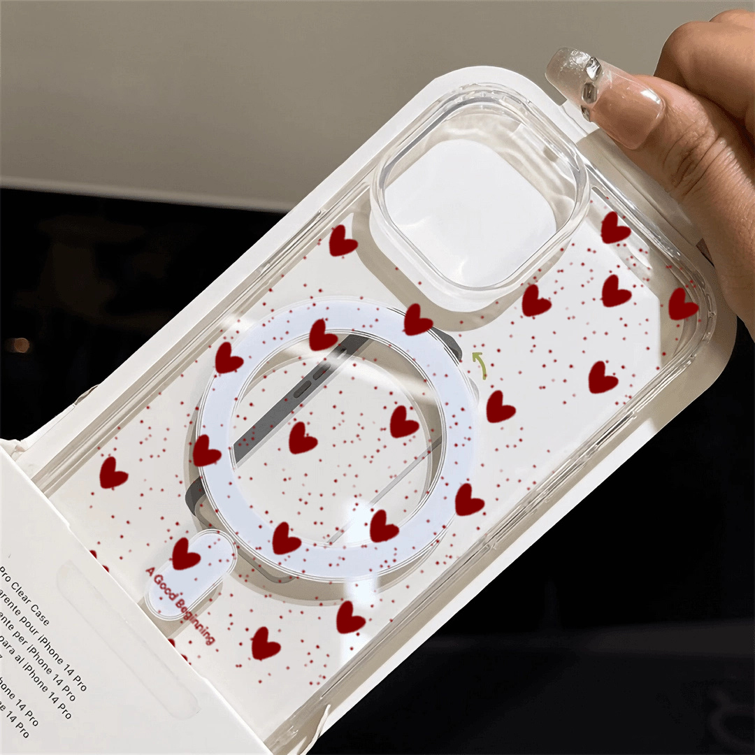 INS 레드 러브 하트 섹시 투명 실리콘 케이스 아이폰 - Phone Cases Red 리뷰 및 가격