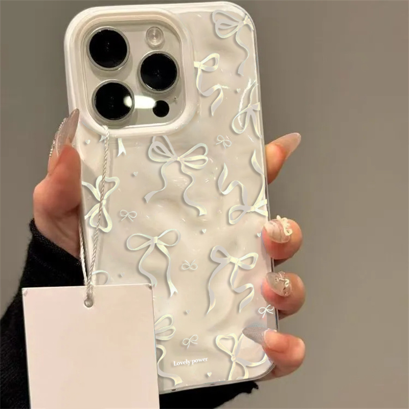 화이트 레드 리본 패턴 아이폰 11 12 13 14 1 - Phone Cases Red 리뷰 및 가격