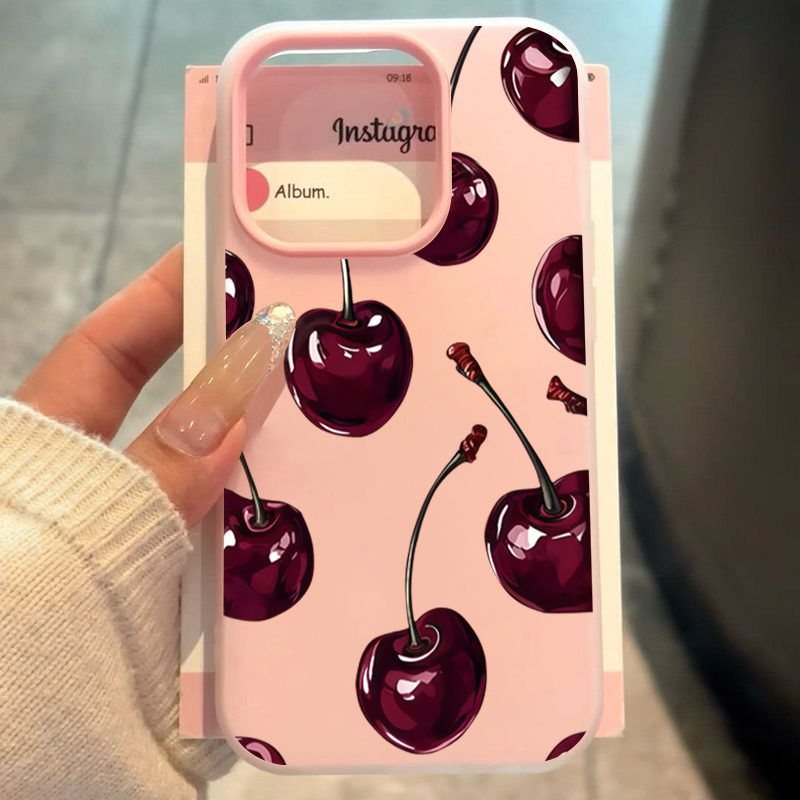 빨간 체리 젤리 폰 케이스 삼성 갤럭시 S25 S24  - Phone Cases Red 리뷰 및 가격