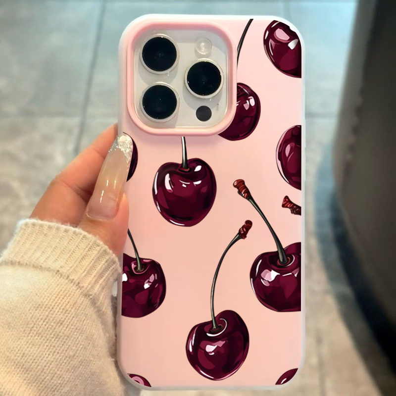 빨간 체리 젤리 폰 케이스 삼성 갤럭시 S25 S24  - Phone Cases Red 리뷰 및 가격