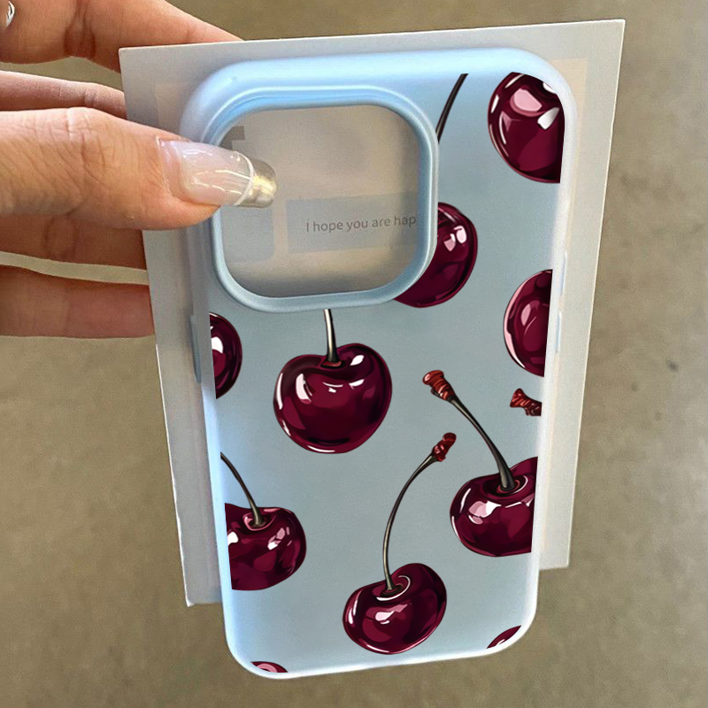 빨간 체리 젤리 폰 케이스 삼성 갤럭시 S25 S24  - Phone Cases Red 리뷰 및 가격