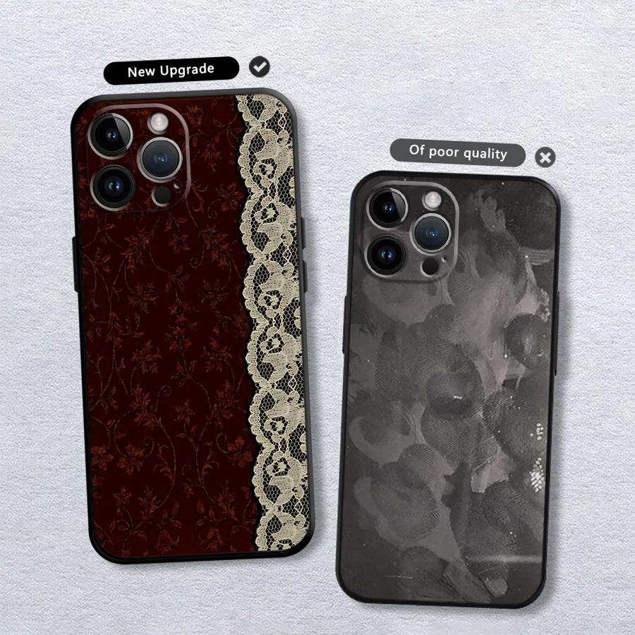 블랙 레드 섹시 레이스 폰 케이스 (애플 아이폰 17  - Phone Cases Red 리뷰 및 가격