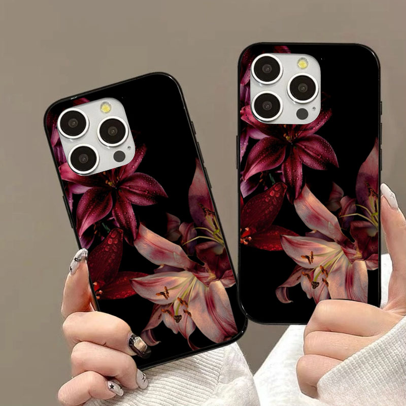 우아한 붉은 백합 꽃 아이폰 16E 16 15 14 1 - Phone Cases Red 리뷰 및 가격