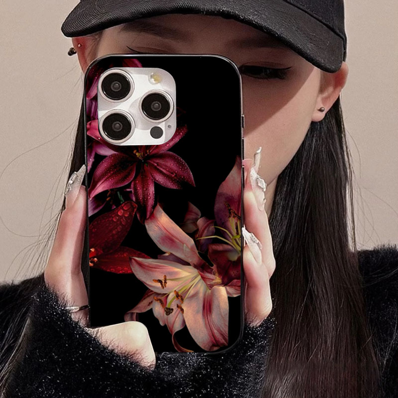 우아한 붉은 백합 꽃 아이폰 16E 16 15 14 1 - Phone Cases Red 리뷰 및 가격
