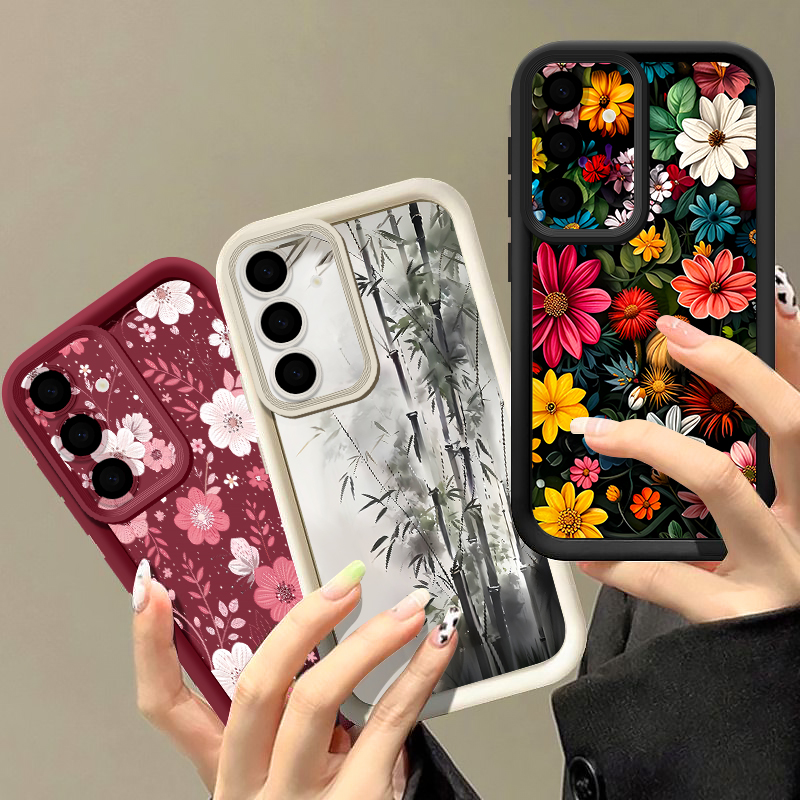 화려한 꽃무늬 케이스 삼성 갤럭시 A57 A37 A17 - Phone Cases A14 Samsung 리뷰 및 가격