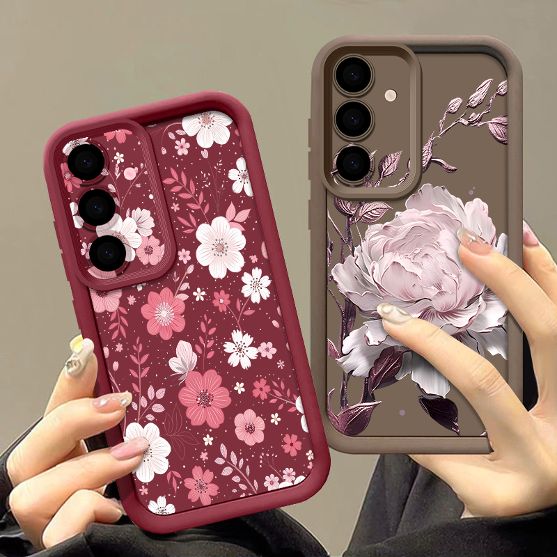 화려한 꽃무늬 케이스 삼성 갤럭시 A57 A37 A17 - Phone Cases A14 Samsung 리뷰 및 가격