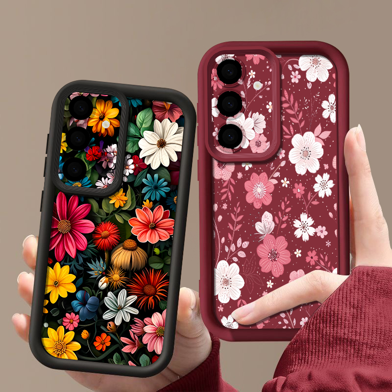 화려한 꽃무늬 케이스 삼성 갤럭시 A57 A37 A17 - Phone Cases A14 Samsung 리뷰 및 가격