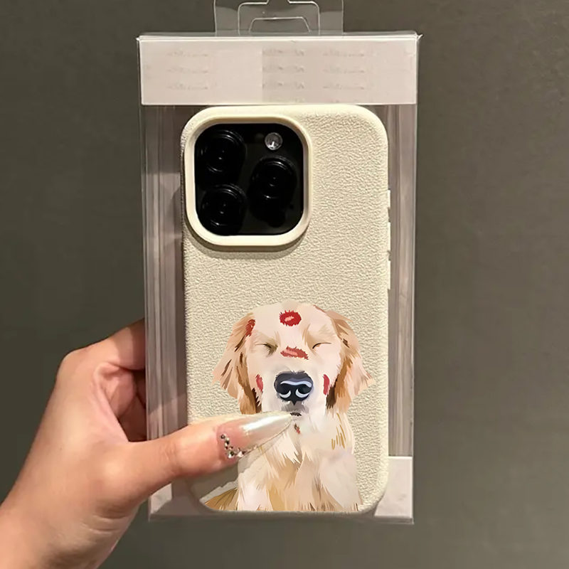 귀여운 골든 리트리버 레드 립 프린트 폰 케이스 삼성  - Phone Cases Red 리뷰 및 가격