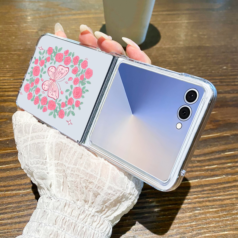 핑크 꽃무늬 폰 케이스 삼성 갤럭시 Z 플립8 플립7  - Phone Cases Z Fold 7 리뷰 및 가격