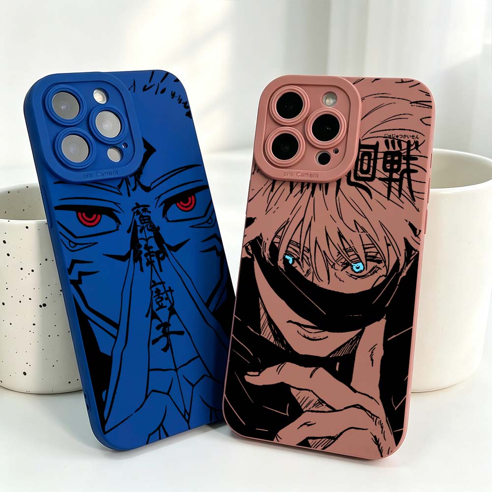 애니메이션 주술회전 멋진 커버 실리콘 케이스 아이폰 1 - Phone Cases Jujutsu Kaisen 리뷰 및 가격