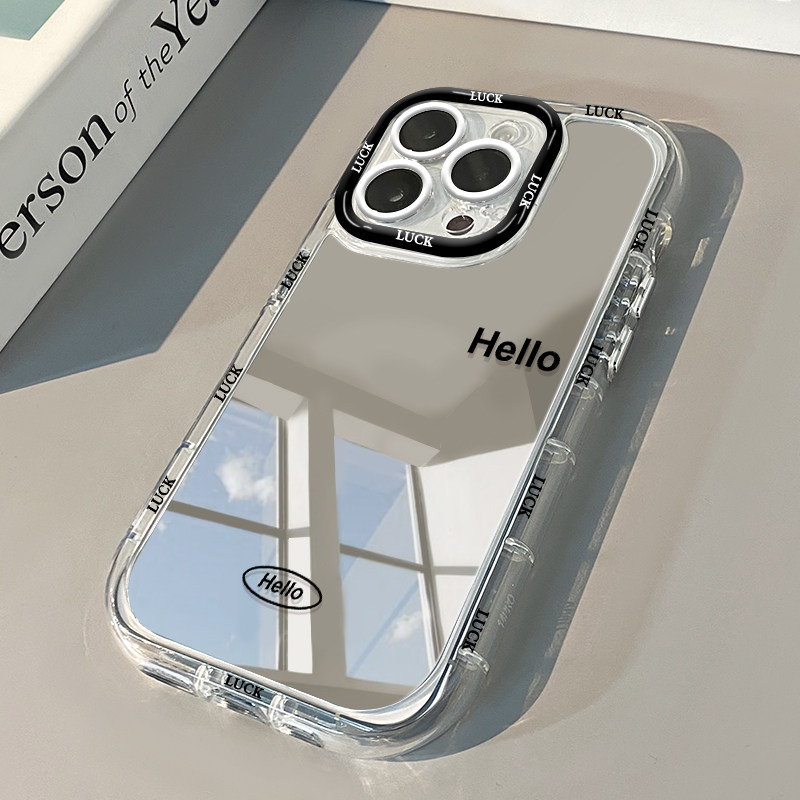 심플하게 사람들을 행복하게 만드는 레터 미러 폰 케이스 - Phone Cases Websites 리뷰 및 가격