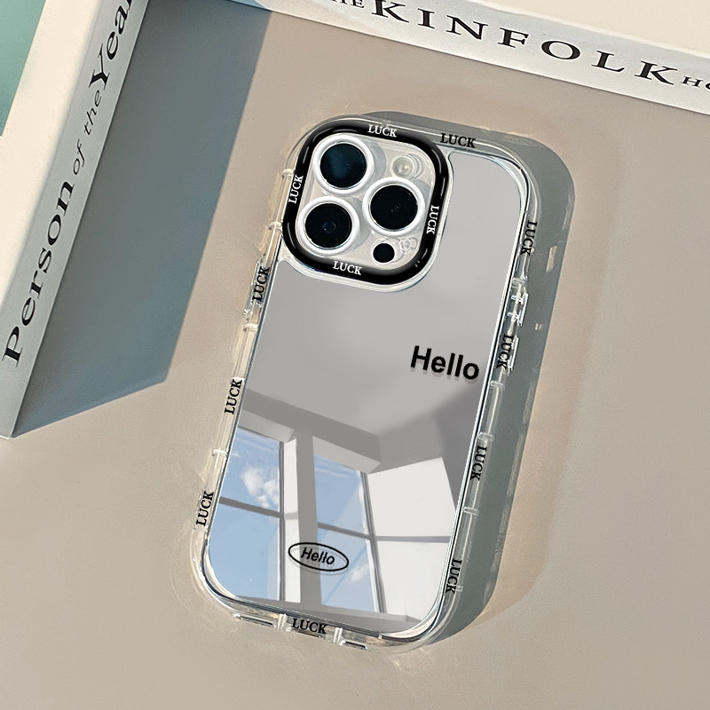 심플하게 사람들을 행복하게 만드는 레터 미러 폰 케이스 - Phone Cases Websites 리뷰 및 가격
