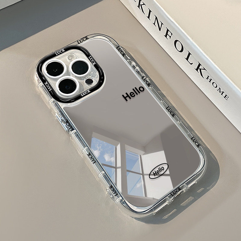 심플하게 사람들을 행복하게 만드는 레터 미러 폰 케이스 - Phone Cases Websites 리뷰 및 가격