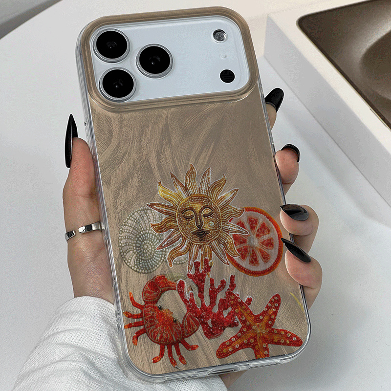 얼음 질감 바다 붉은 산호 폰 케이스 삼성 갤럭시 S2 - Phone Cases Red 리뷰 및 가격